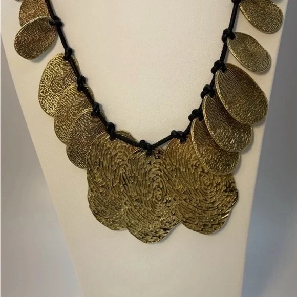 Yves Saint Laurent Gold Statement Necklace